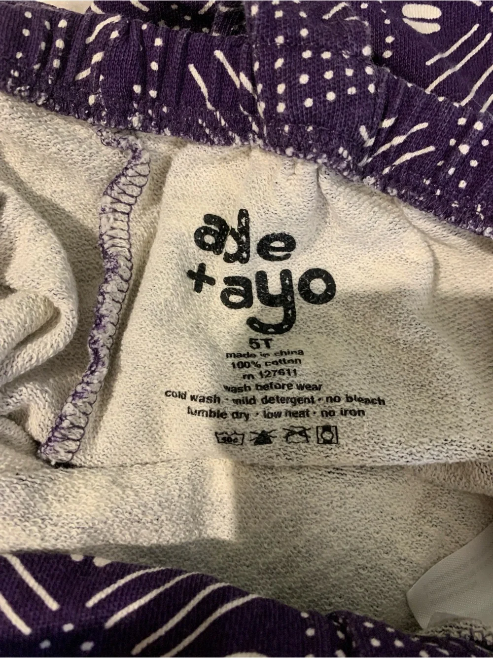 Ade + Ayo Black History Month Overalls/Jumpsuit Dark Purple 100% Cotton